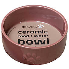 Dexypaws Ceramic Dog Bowl, Pet Feeding Bowl for Dogs, 26 oz Capacity