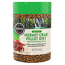 Thrive Hermit Crab Pellet Diet - Hermit Crab Food - 3 oz