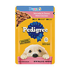 Pedigree? Puppy Wet Dog Food Morsels in Sauce With Chicken, 3.5 Oz. Pouch