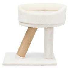 TRIXIE 19-in Cabra Sky Cat Bed with Scratching Post, Light Gray