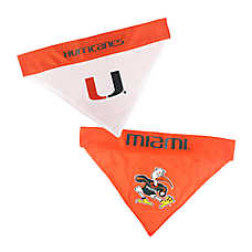 Pets First Miami Hurricanes NCAA Reversible Bandana