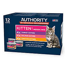 Authority? Everyday Health Indoor Kitten Cat Wet Food - Variety Pack, 12 CT, 36 OZ