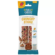 Full Cheeks&trade; Small Pet Crunchy Sticks - Strawberry