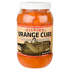 Fluker's? Orange Cube Complete Cricket Diet - Feeder Insect Gut Load - 6-12 oz