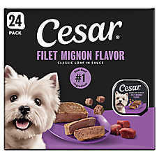 Cesar? Classic Loaf in Sauce Adult Wet Dog Food - Filet Mignon, 24 Count