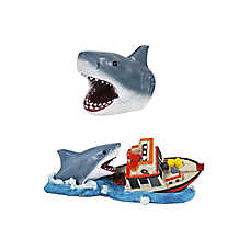 Penn-Plax Jaws Aquarium Boat & Swimthrough Bundle Aquarium Ornament