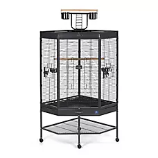 Prevue Pet Products Corner Pet Bird Cage with Playtop for Large Birds