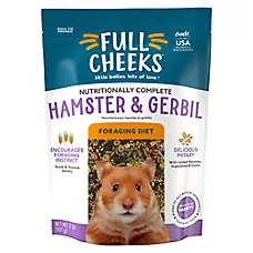 Full Cheeks&trade;Foraging Hamster Food & Gerbil Food with Grains, Seeds & Vegetables - 2lb