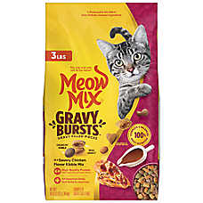 Meow Mix Cat - Adult, Dry Food, Gravy Bursts