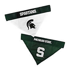 Pets First Michigan State Spartans NCAA Reversible Bandana