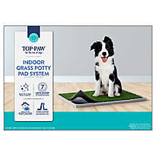 Top Paw? Indoor Grass Potty Pad System For Dogs, Includes Grass Pad, Washable Pee Pad & Base Tray