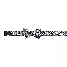 Top Paw庐 Animal Print Dog Collar, Black & White Dog Collar, Adjustable, Multiple Sizes
