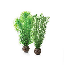 biOrb Feather Fern Artificial Aquarium Plant Set - 10" Fish Tank Plant Decor