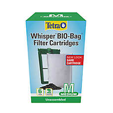 Tetra Whisper Bio Bag Filter Media 6 ct - Biological Aquarium Filter Media for Fish Tanks