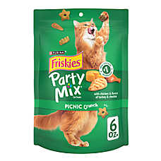 Purina? Friskies? Party Mix All Life Stages Cat Treats - Chicken, With Vitamins