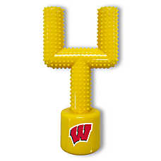 Wisconsin Hard Nylon Football Goal Post Dog Chew Toy