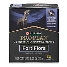 Purina Pro Plan? Dog Veterinary Supplements FortiFlora Probiotic Powder, Liver Flavor, 30 Count
