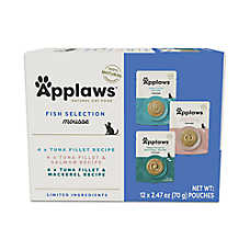 Applaws Variety Selection Mousse - Grain Free, Variety Pack, 12 Ct