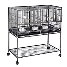 Yaheetech Stackable Wide Pet Bird Cage with Rolling Stand for Medium Birds