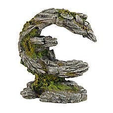 Top Fin? Aquarium Decor - C Shape Rock Wall - Fish Tank Decor - Medium