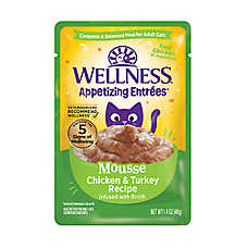 Wellness? Appetizing Entrees Adult Cat Wet Food - Grain Free, Mousse, 1.4 Oz