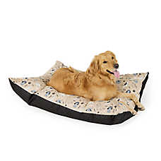 Top Paw Dog Print Pillow Bed, Small/Medium, Large/X Large
