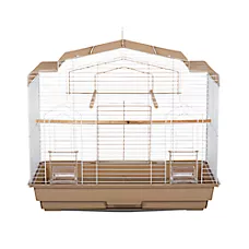 Prevue Pet Products Cockatiel Flight Pet Bird Cage in Brown and White for Cockatiels