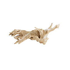 Top Fin? White Washed Wood Aquarium Ornament - Fish Tank Decor - Medium
