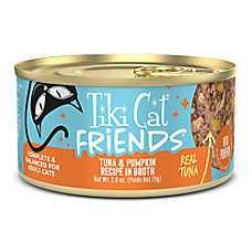 Tiki Cat Friends Adult Cat Wet Food - In Broth, With Pumpkin, 2.8 Oz