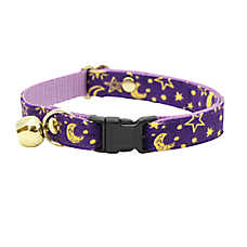 Made By Cleo? Moonlight Purple Moon & Stars Breakaway Cat Collar