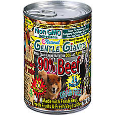 Gentle Giants All Life Stages Wet Dog Food - Natural, Non GMO, 90% Beef
