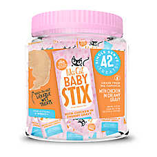 Tiki Cat Lickable Kitten Treats - Baby Stix, Chicken in Creamy Gravy, 42 CT, 11.76 OZ