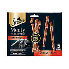 Sheba? Meaty Tender Sticks Adult Cat Treats - Soft & Savory, Chicken