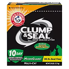 Arm & Hammer&trade; Clump & Seal Microguard Clumping Multi-Cat Clay Cat Litter - Low Dust""