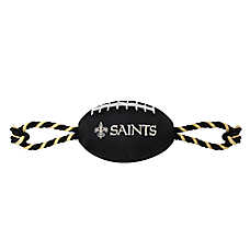 Pets First New Orleans Saints Football Rope Dog Toy