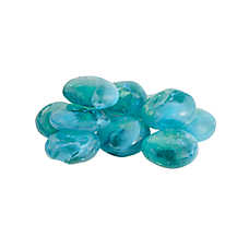Top Fin? Blue & Green Large Glass Gems - Fish Tank Decor, Aquarium Stones