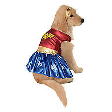 Rubie's Pet Shop Halloween Wonder Woman Deluxe Dog & Cat Costume