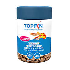 Top Fin? Freeze-Dried Brine Shrimp Fish Food - Fish Food Treat - 0.67 oz