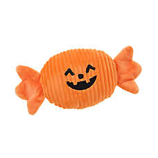 Thrills & Chills&trade; Halloween Plush Pumpkin Candy Dog Toy