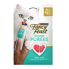 Fancy Feast? Savory Puree Naturals Lickable Adult Cat Treats - Tuna, No Artificial Colors or Flavors