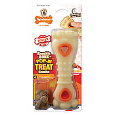 Nylabone? Power Chew Knuckle Bone & Pop-In Treat Combo Dog Toy, Chicken Flavor