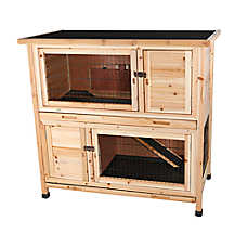 TRIXIE 2-Story Rabbit Hutch - Outdoor Small Pet Cage