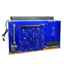 Clear-For-Life 60 Gallon Rectangle UniQuarium Acrylic Fish Tank Built-In Filtration