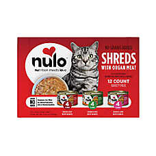 Nulo Shreds with Organ Meat Wet Cat & Kitten Food - Variety Pack, 12-Count, 33.6 oz