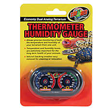 Zoo Med Reptile Terrarium Thermometer Humidity Gauge Temp & Humidity Gauge