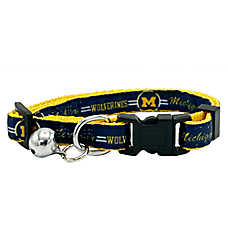 Pets First Michigan Wolverines Satin Cat Collar