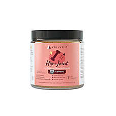 kin+kind Dog & Cat Hip & Joint Powder Supplement, Mobility & Joint Support,with Turmeric, 4 & 8 oz