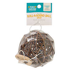 Full Cheeks&trade; Small Pet Roll-A-Round Willow Ball Chew