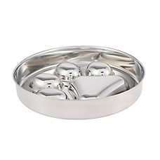 Top Paw? Stainless Steel Slow Feeder Dog Bowl