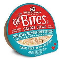 Stella & Chewy's Lil Bites Savory Stews Small Breed Adult Wet Dog Food - Chicken & Salmon